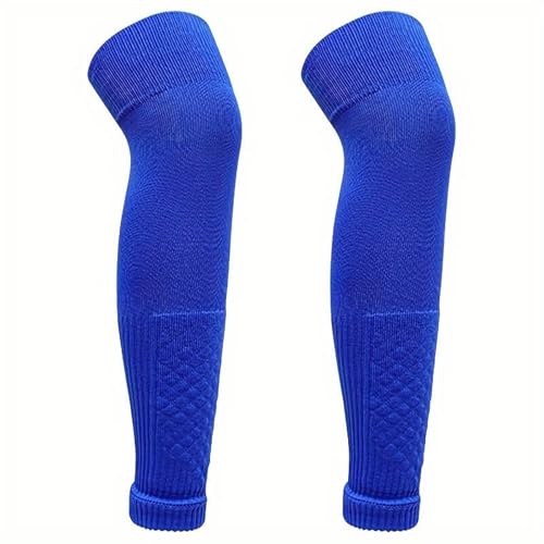 COUVER Unisex Long Leg Compression Sleeves - color: Blue - Overknee, size: Medium