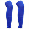 COUVER Unisex Long Leg Compression Sleeves - color: Blue - Overknee, size: Medium