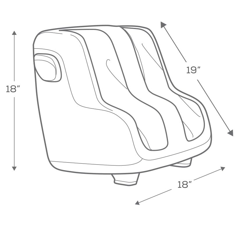 Human Touch Reflex SOL Foot & Calf Massager - Neuropathy - HSA/FSA Approved - size: Sol