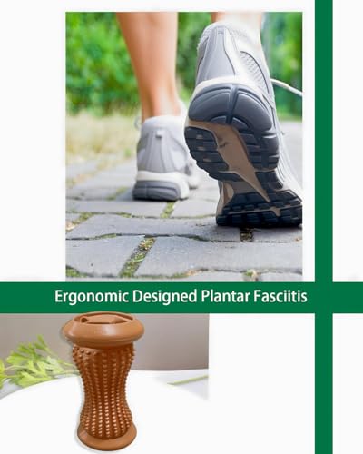 ChiFit Manual Foot Massager Roller for Plantar Fasciitis Relief, Portable Deep Tissue Muscle Massage Roller for Foot Arch and Heel Pain, Effective Reflexology Tool Relax The Nerves (Coffee) - color: Coffee