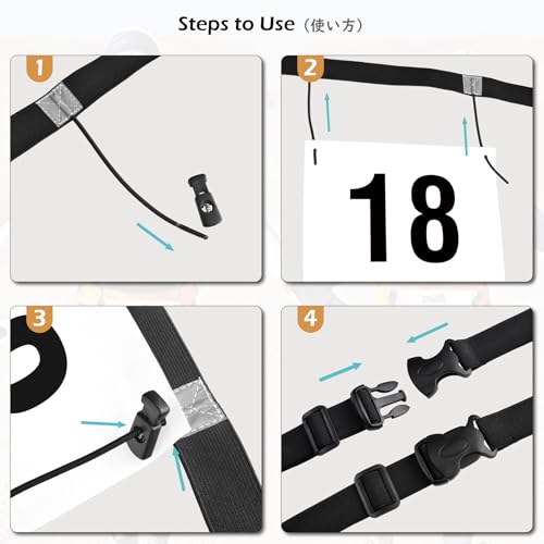 TRIWONDER Race Belt Running Bib Holder Runner Bib Strap Number Belt for Running, Triathlon, Marathon, Running, Cycling (Red) - color: 03 Red