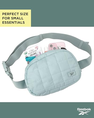 Reebok Belt Bag Fanny Pack for Women & Men, Adjustable Crossbody - color: Case Boho Sage