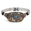 KAVU Canvas Spectator Belt Bag, Cotton Fanny Pack for Travel - color: Whimsical Trail