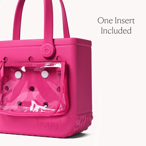 BOGG BAG Bitty Small Tote – 11” x 8.5” x 4.5” – Essential Bags for Beach, Pool, Boat, Sports, Tailgating, Cruise, Travel - color: Haute Pink
