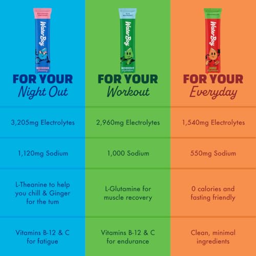 WaterBoy Daily Hydration, Sugar Free Electrolytes (Watermelon (15ct))