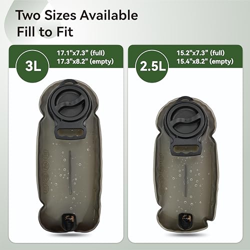 MARCHWAY Ultra Durable TPU Hydration Bladder with Insulated Tube, 2.5L/3L - color: Grey, size: 2.5L