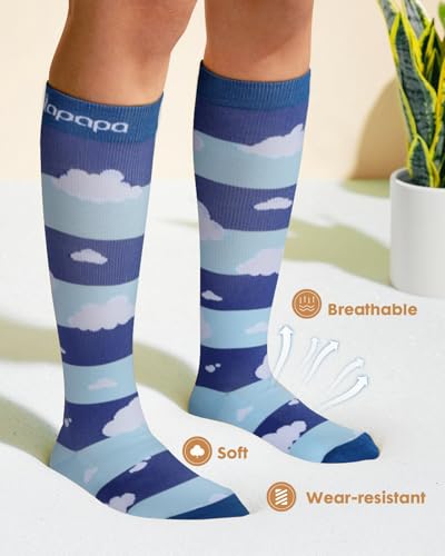 Cute Compression Socks for Women - color: Travel Design, size: XX-Large