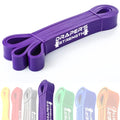 Draper's Strength Heavy Duty Resistance Stretch Loop Bands for Powerlifting Workout Exercise and Assisted Pull Ups - color: #04 Purple