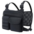 KINGSLONG Running Vest, Chest Bag for Men, Chest Pack, Hiking (E-Black) - color: E-Black