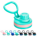 Spout Lid for Thermoflask, Takeya, Simple Modern 12-64oz Wide Mouth Bottle - color: Green+Pink
