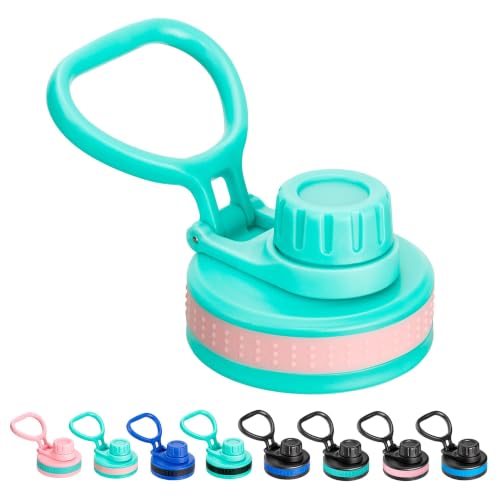 Spout Lid for Thermoflask, Takeya, Simple Modern 12-64oz Wide Mouth Bottle - color: Green+Pink