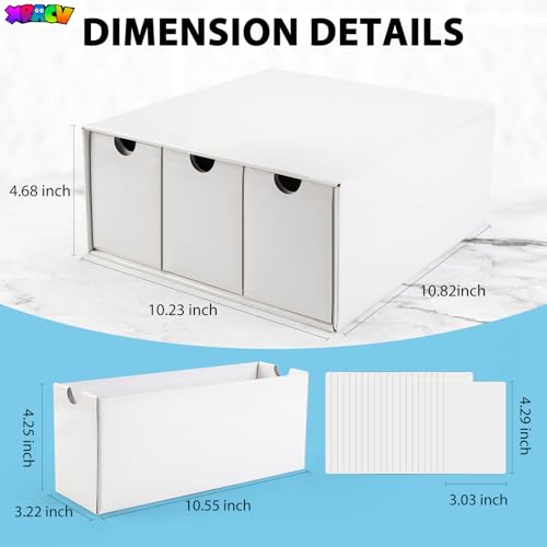 Trading Card 3 Drawer Top Loaders Storage Box with 20 Card Dividers - size: 1 piece 10in for Standard