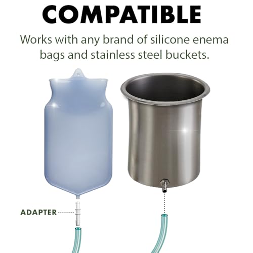 Enema Tubing Replacement Pack for Bucket and Silicone Bag