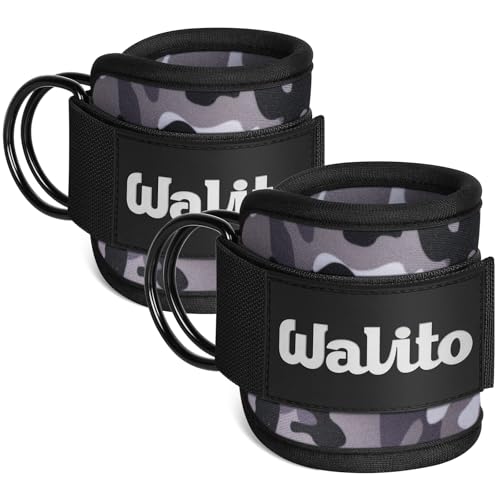 Ankle Straps for Cable Machines, Leg Straps for Glute Kick Back Accessories - color: Camouflage