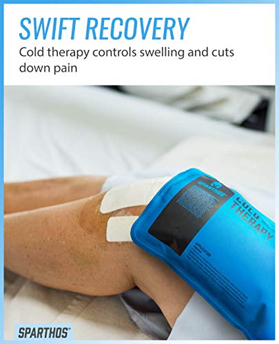 Sparthos Reusable Hot Cold Gel Ice Pack, Pain Relief - Medium (Pack of 1) - size: Medium, style: Pack of 1
