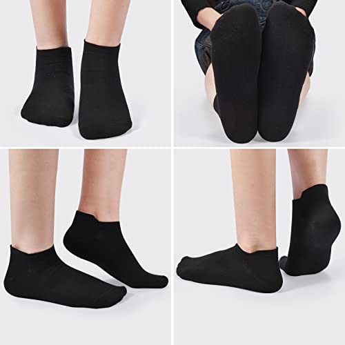 ATBITER Ankle Socks Women&Men 6-12Pairs Thin Low Cut No Show Socks With Tab - color: 12 Pairs Black, size: 5-7
