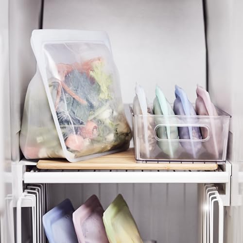 Stasher Premium Reusable Silicone Bag, Stand-Up Mega, Clear, 104 oz - size: Mega