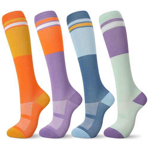 Compression Socks for Women Men - color: Color Blocking