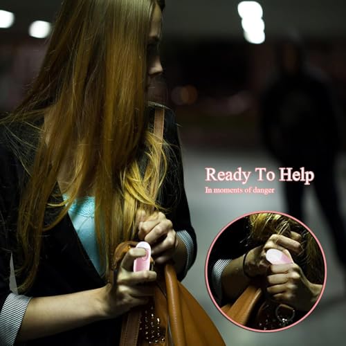 Hion Personal Safety Alarm for Women, Rechargeable 130dB Self Defense Alarm Keychain with LED Flashlight, Emergency Safe Sound Security for Children Elderly College Girls Men, Black - color: Black