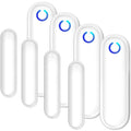 Fosmon 4 Pack WaveLink 51018HOM Add-On Door Contact Sensor Unit (No Receiver) - White - style: 4 Door Sensor Transmitter
