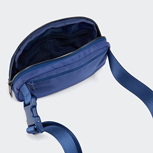 Pander Crossbody Belt Bag for Women and Men, Travel and Everyday Use - color: Blue Perennial