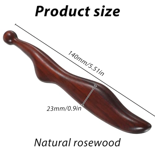 Acupoint Massage Pen Wood, Foot Acupoint Massager Tool with Ergonomic Handle, Traditional Wooden Acupressure Stick Tool for Body Hand and Foot