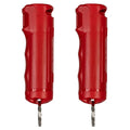 Police Magnum Keychain Pepper Spray Flip Top Safety 2 Pack 1/2oz - Maximum Heat Strength OC with Dye - Tactical Small Compact Case Holder - for Women & Men's Self Defense - Made in The USA - color: RED