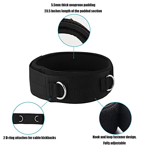 1 Pair Thigh Strap Neoprene Padded Fitness Legs Cuff Adjustable Strength Training Accessories Speed Exercise for Taekwondo Football Running