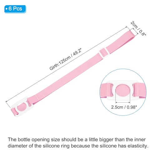 PATIKIL Water Bottle Lanyard - color: Pink/White