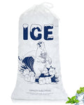 5lb Ice Bags with Drawstring – 50 Pack Reusable Heavy-Duty Plastic Ice Cube Bags for Freezer, Ice Maker, Coolers, Camping, Storage, Leak-Resistant & Food Safe - size: 50PACK