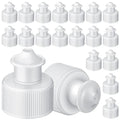 Sieral 20 Pcs 28 mm Push Pull Cap for Water White Bottle Sports Bottle Lid