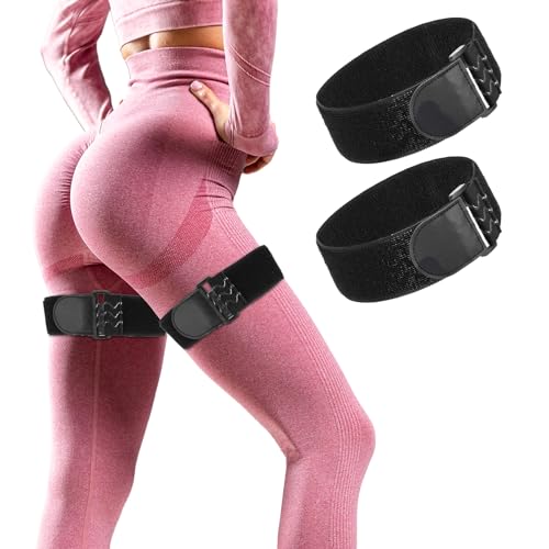 2 Pcs Blood Flow Restriction Bands for Women BFR Bundle Booty Band Occlusion Band Adjustable Occlusion Resistance Best Fabric Resistance Bands for Legs Butt Hip Building Workouts Squat Thigh
