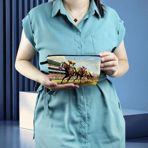 Livel lhood Kentucky Horse Race Cute Small Makeup Bag
