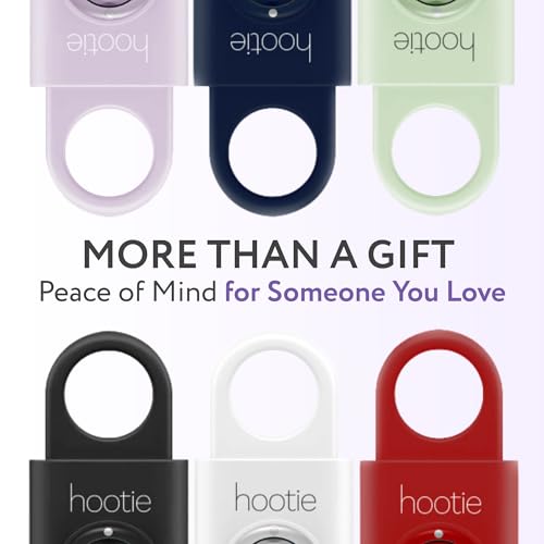 HOOTIE Personal Safety Alarm for Women, Men and Kids — 130dB Personal Alarm Keychain, Pull Pin Safety Alarm Keychain with Strobe Light, Self-Defense Alarm for Campus, Travel and Running — Black - color: Black