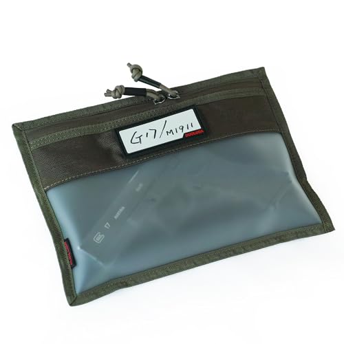 3-Pack Handgun Case,Small Soft Pistol Rug Case Tactical Handgun Storage Pouch with for Hunting Shooting Range Sports 4 of ID Patches Included (Small Green) - color: Small Green