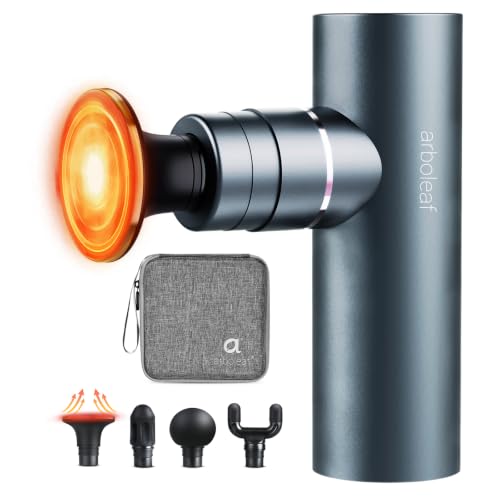 arboleaf Heated Massage Gun, Deep Tissue Massager with Heating Head - color: Graphite Gray