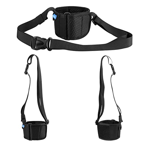 Xxerciz Tumbler Carrier Holder Water Bottle Holder with Adjustable Shoulder Strap Portable Water Bottle Sling for Walking - color: Shoulder Strap