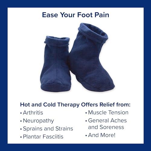 Carex Health Brands Bed Buddy Warming Footies, Blue, Clove, cinnamon and eucalyptus