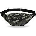 Large Camo Green Fanny Pack Hands-Free Belt Bag Carrying All Size of Phones - color: Camo Green, size: Large
