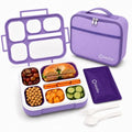 kinsho Bento Lunch Box, Ice Pack Insulated Bag for Kids Girls Teens, Purple - color: Purple
