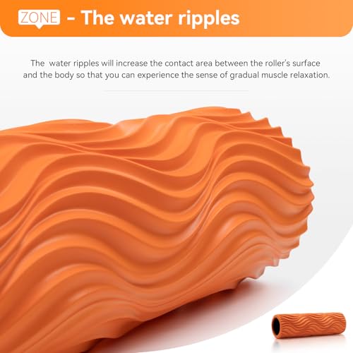SUBCULTUREPICK Foam Roller Muscle Massage Roller for Back Pain & Stretching - color: Orange