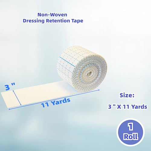 Dressing Retention Tape 3" x 11 yd, 1 Roll - size: 3InchesX11Yards