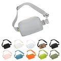 Waist Belt Bag Fashion Fanny Women and Men Gift Waist Pack With Adjustable Strap For Travel Running Hiking Walking Light Grey - color: Light Grey Fanny Pack