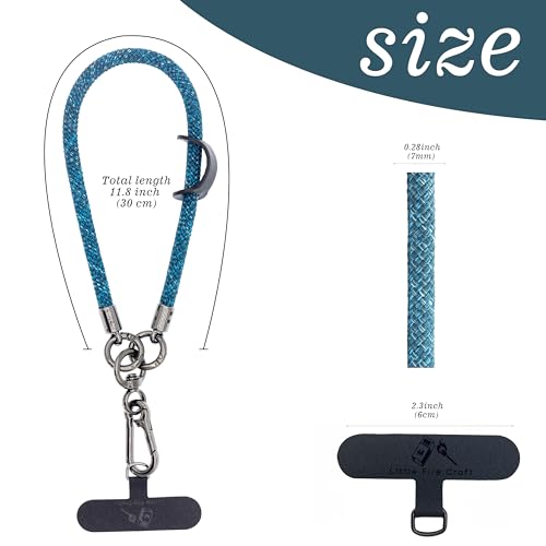 Cell Phone Wrist Strap Phone Lanyard Rope Wrist Lanyard Outdoor Activities - color: Camo Blue