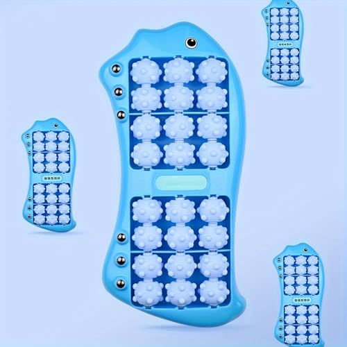 Foot Massager for Plantar Fasciitis Relief,Deep Tissue Muscle Recovery,Relaxing Gifts Massage Roller Tool for Feet (Blue) - color: Blue