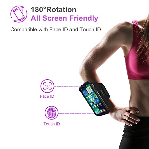 Universal Rotatable Phone Wristband with Airpods Holder, Black