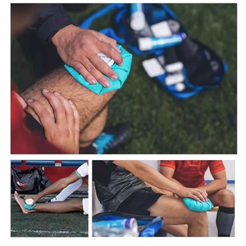 Ice Bags for Injuries, Thickened Ice Packs for Injuries Reusable, Hot & Cold Therapy for Pain Relief, Sports Injuries, No-Leak Cold Packs 6" - size: Single (6")