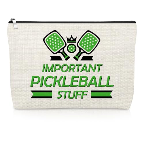 Pickleball Lover Makeup Bag Pickleball Gifts for Women Player Team Mom Coaches Friends Sports Lover Pickleballs Themed Gift Friendship Cosmetic Bag Christmas Birthday Graduation Travel Pouch - color: Pickleball Makeup Bag
