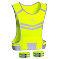 Reflective Running Vest Gear Cycling Motorcycle Reflective Vest,High Visibility Night Running Safety Vest - size: Large-X-Large