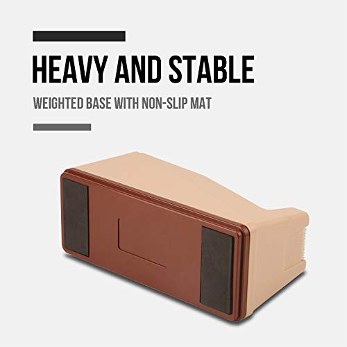 Lichamp Desktop Tape Dispenser Holder with Large 3 inch Core for Masking, Heat Transfer, Painters, Freezer and Kitchen Tape (Pack of 3) - size: 8 x 3 x 3.8 inches (Pack of 3)
